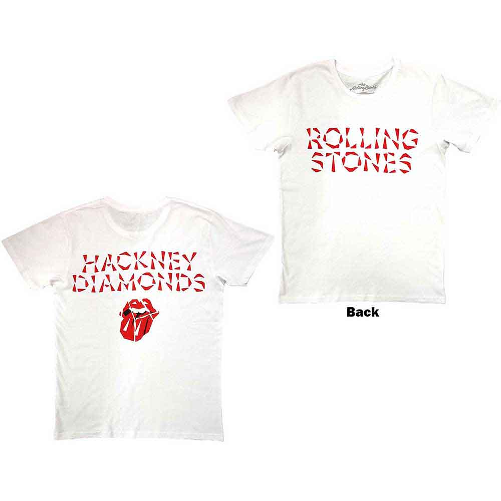 Black Rolling Stones t-shirt with large “Hackney Diamonds” back print, size small.