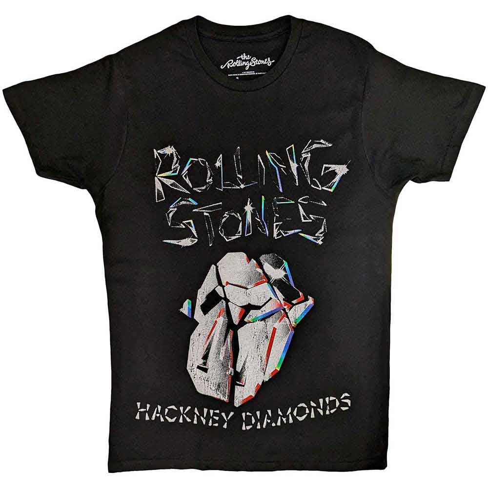Unisex t-shirt featuring a faded Rolling Stones logo for the Hackney Diamonds album.