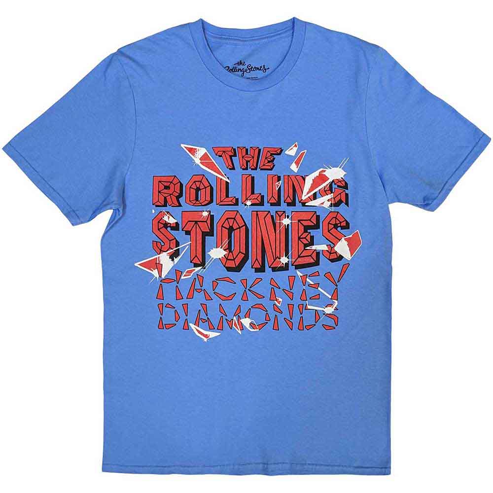 Rolling Stones t-shirt, small size, featuring “Hackney Diamonds Shatter” design.