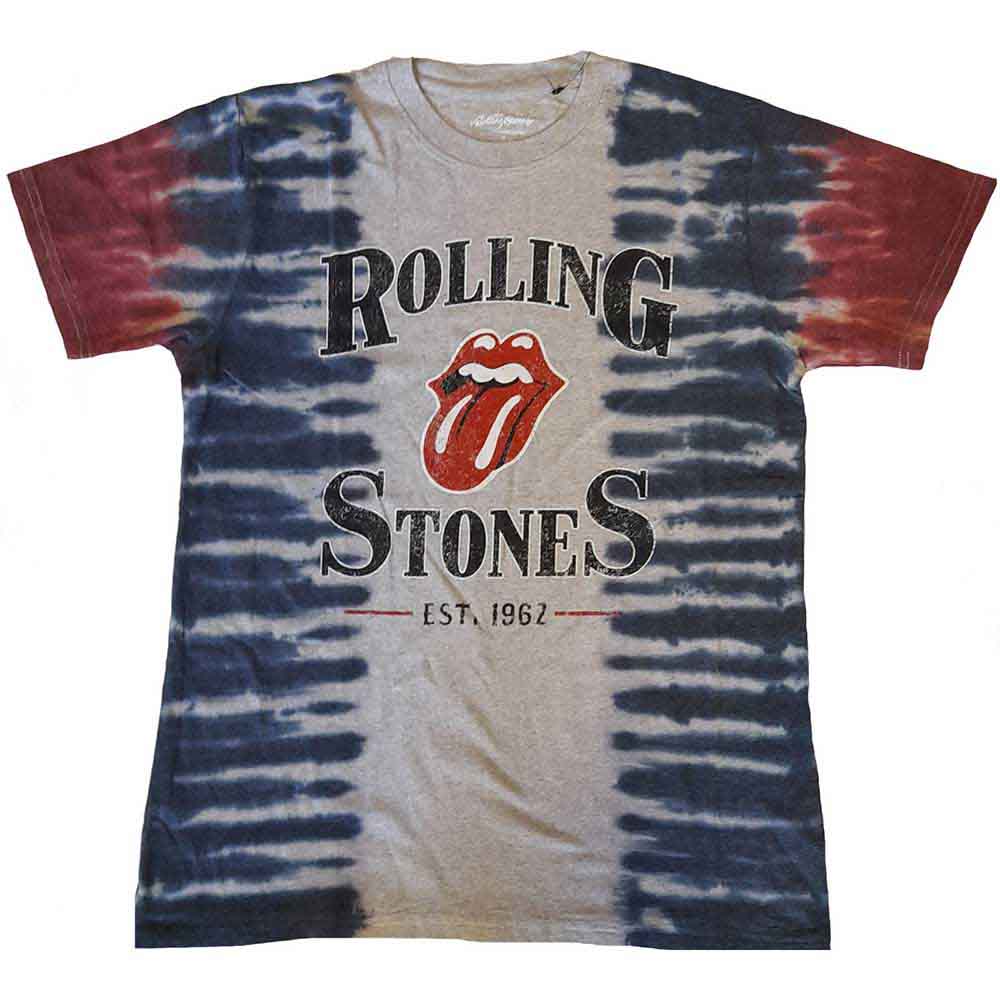 Distressed, dye-wash t-shirt featuring The Rolling Stones’ “Satisfaction” logo, size XX-Large.