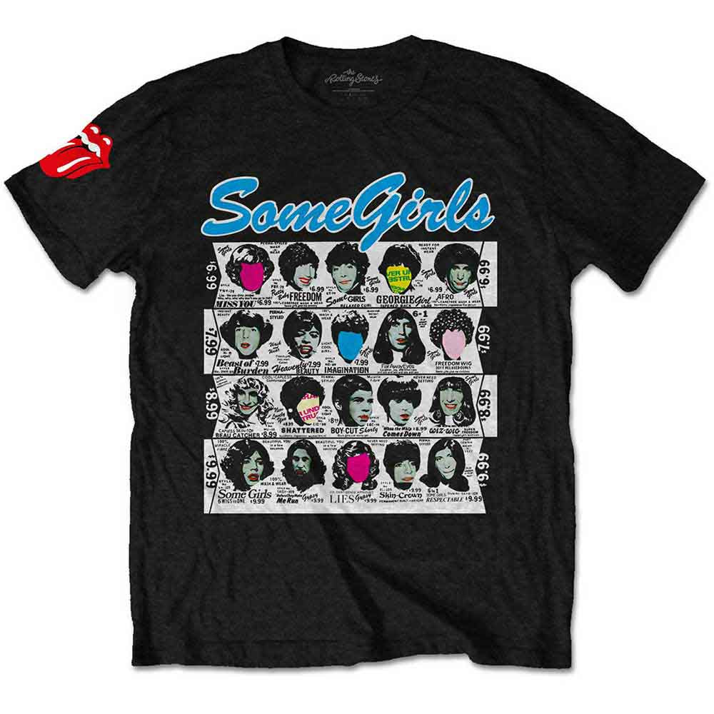 Rolling Stones “Some Girls” album sleeve print on a large, unisex t-shirt.