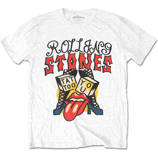Black unisex T-shirt featuring the Rolling Stones Tattoo You II album cover graphic.