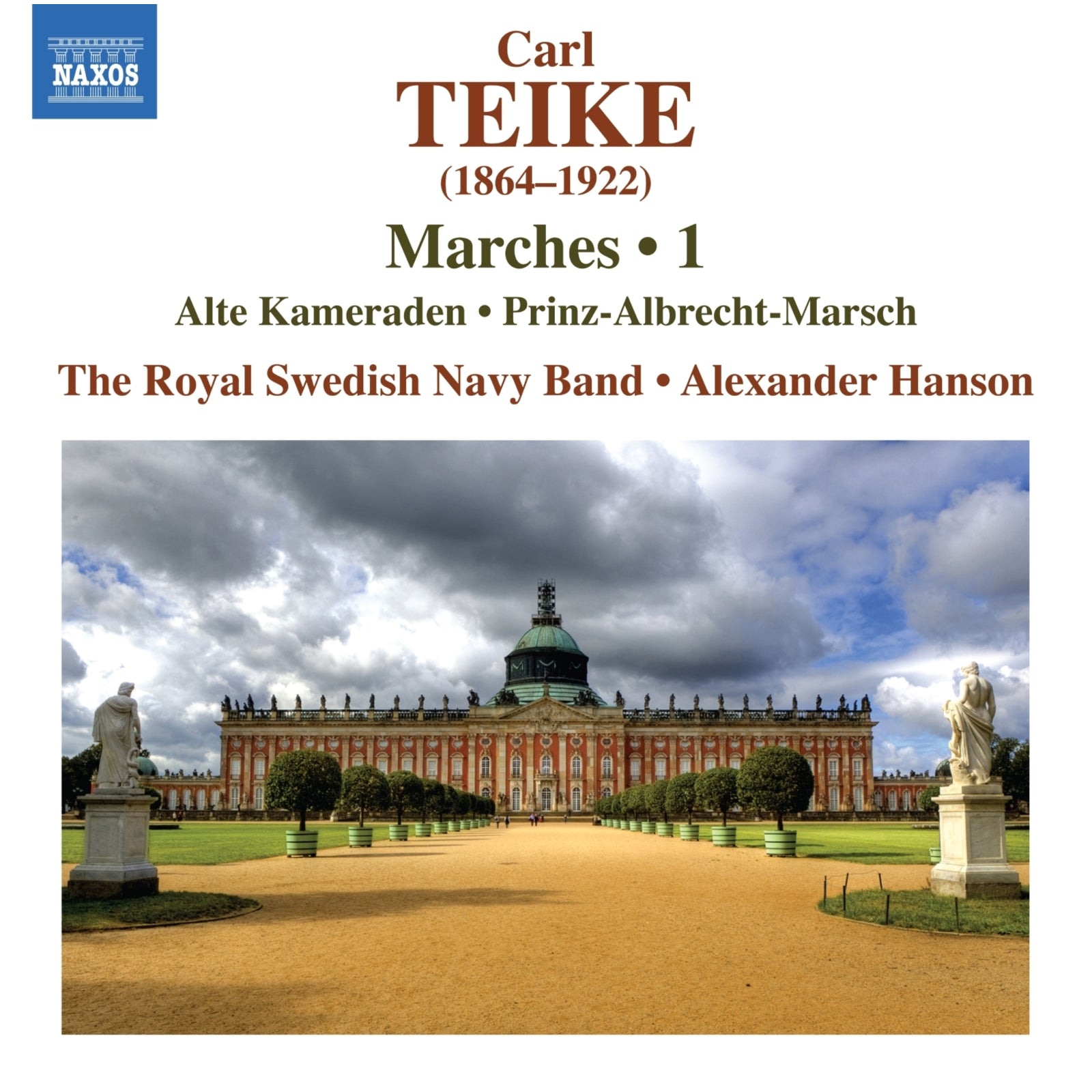 CD cover for "Teike - Marches Vol 1" featuring a palace landscape.