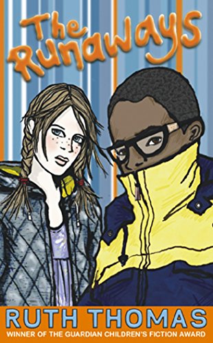 Book cover: "The Runaways" featuring two young people in illustrated style.