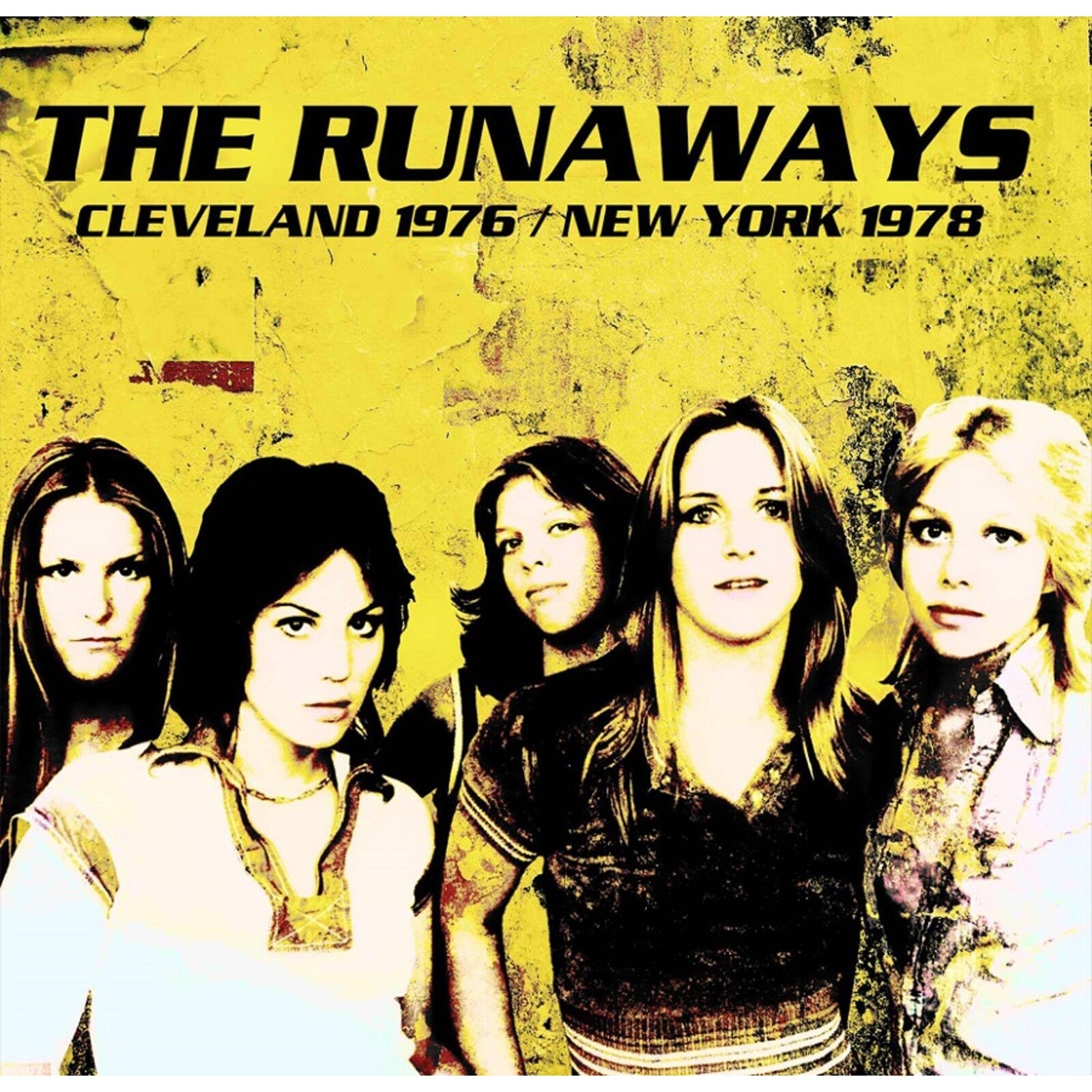 CD cover for The Runaways, featuring a group portrait of the band.
