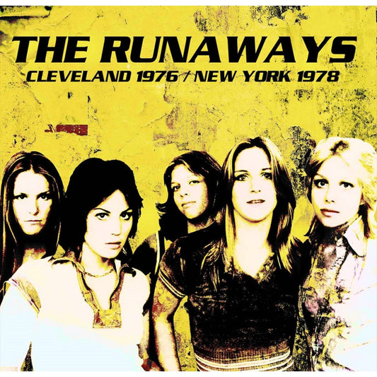 CD cover for The Runaways, featuring a group portrait of the band.