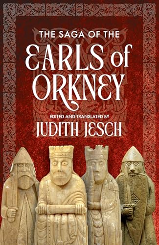 Book cover featuring stone figures and the title "The Saga of the Earls of Orkney.