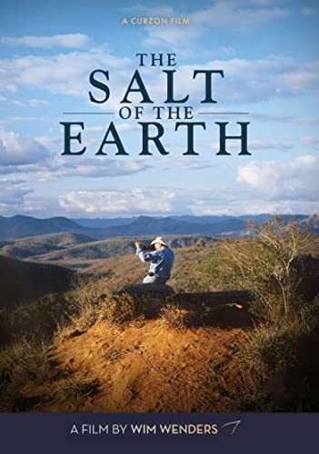 The Salt of the Earth" Blu-ray cover: man photographing a landscape.