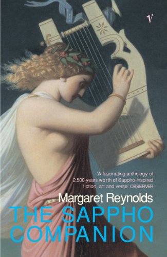 Book cover: woman playing a lyre, title "The Sappho Companion".
