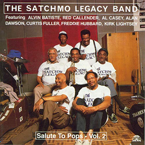 The Satchmo Legacy Band poses for a CD cover, "Salute To Pops Vol. 2".