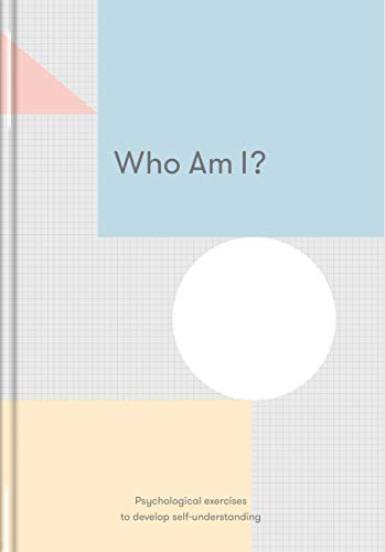 Book cover with geometric shapes and the title "Who Am I?".