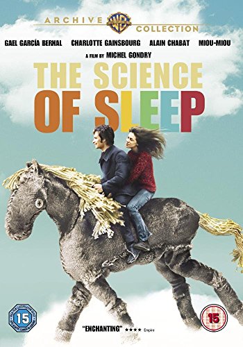 DVD cover for "The Science of Sleep" featuring a couple on a horse.
