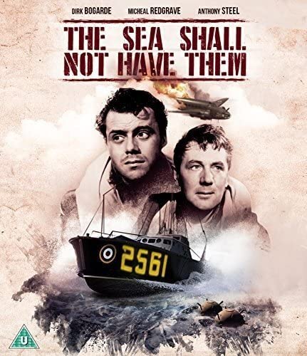 Blu-ray cover for “The Sea Shall Not Have Them” featuring two men and a lifeboat.