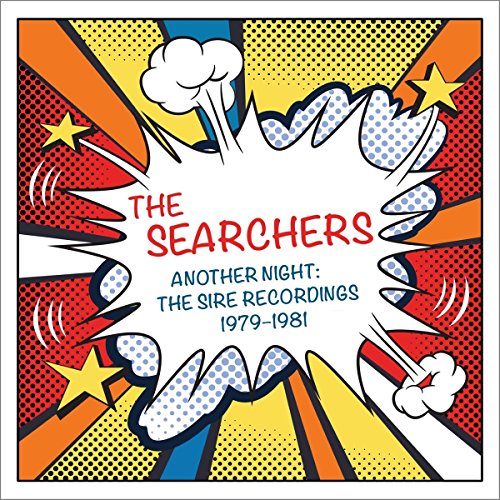 CD cover featuring comic book style pop art with text reading The Searchers.