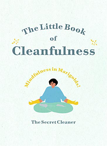 Book cover with illustrated woman meditating amongst marigolds.