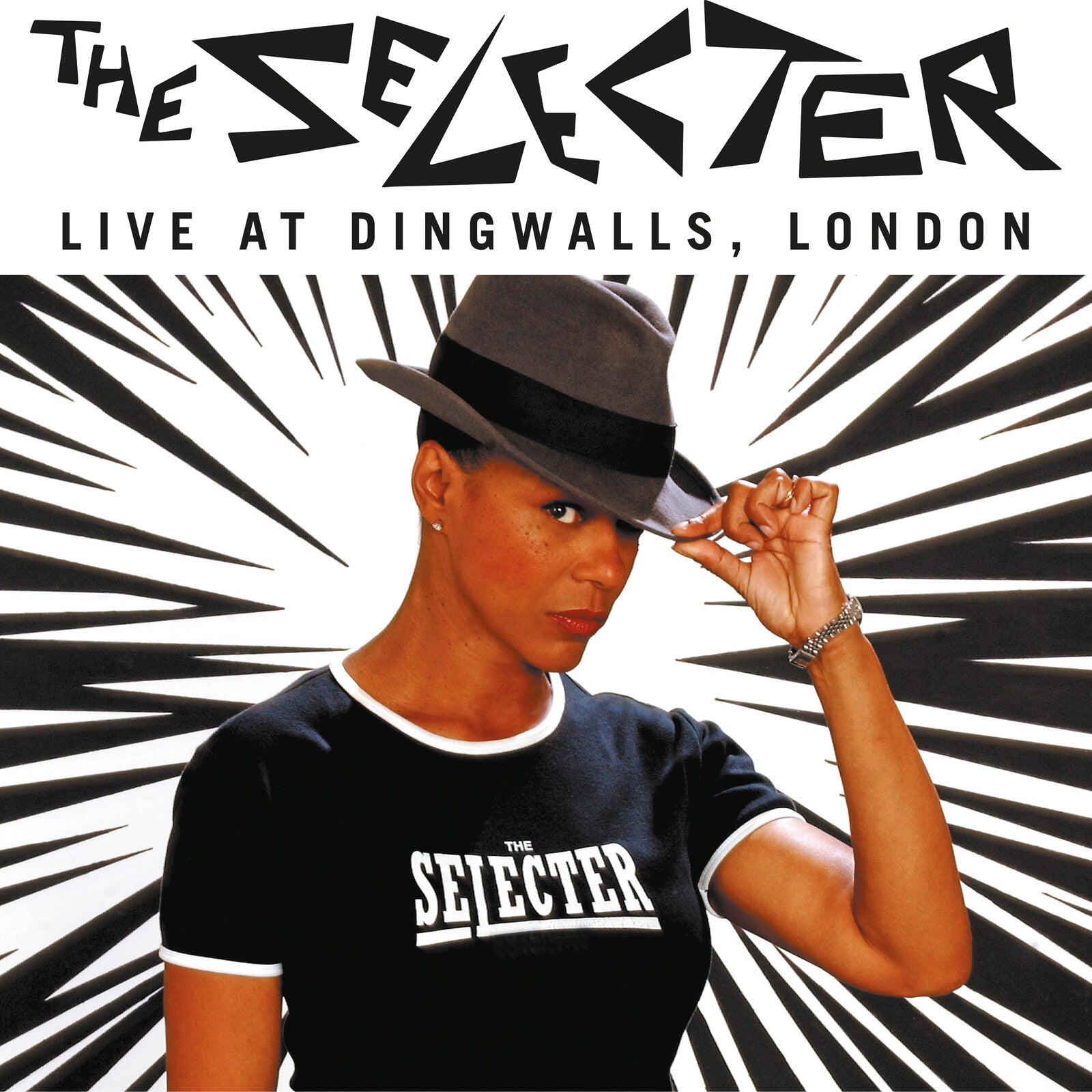 CD cover for The Selecter's "Live At Dingwalls, London" featuring Pauline Black.