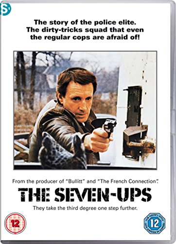 DVD cover for "The Seven-Ups" featuring a man with a gun.