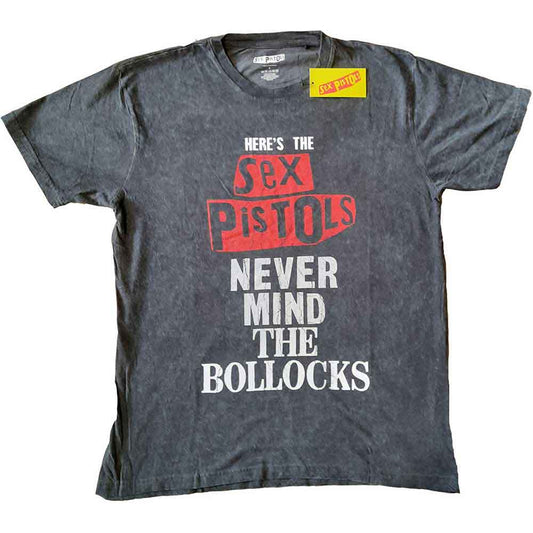 Distressed, dip-dye Sex Pistols t-shirt, size small, featuring "NMTB" design.