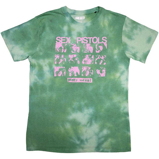 An extra-large, dye-wash unisex T-shirt featuring The Sex Pistols Pretty Vacant graphic design.