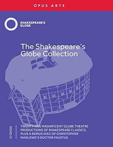 DVD cover for "The Shakespeare's Globe Collection" featuring the Globe Theatre.