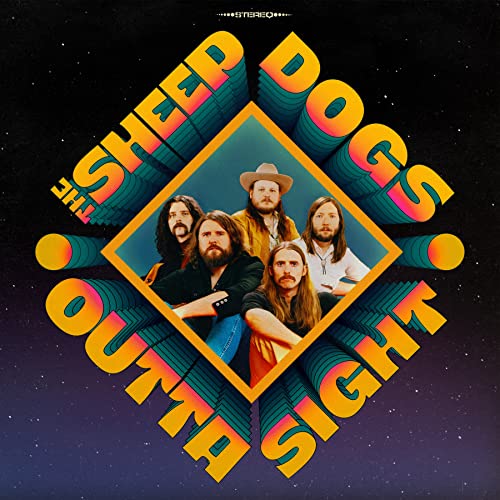 Album cover for The Sheepdogs’ “Outta Sight” featuring a band portrait.