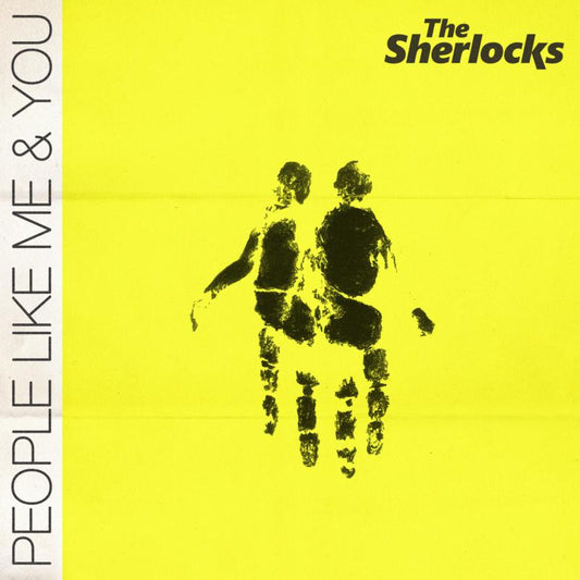 Yellow CD cover with black silhouettes of two people embracing.