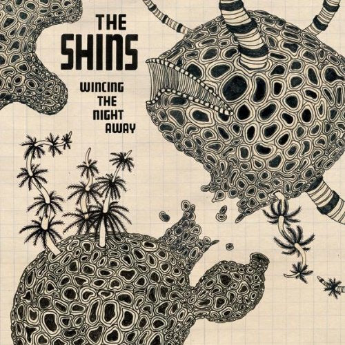 The Shins album cover: black and white illustration of organic shapes.