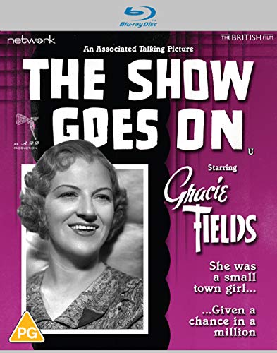 The Show Goes On" Blu-ray cover featuring Gracie Fields in a portrait.