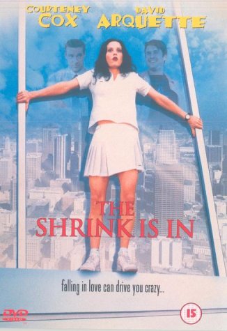 DVD cover for "The Shrink Is In" featuring Courteney Cox and David Arquette.