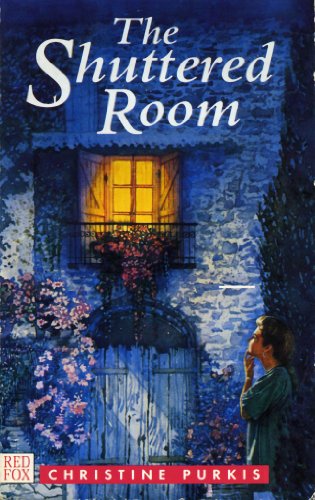 Book cover: a lit window, flowers, and a girl looking up.