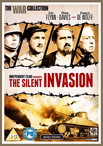 DVD cover for "The Silent Invasion" featuring four men and warplanes.
