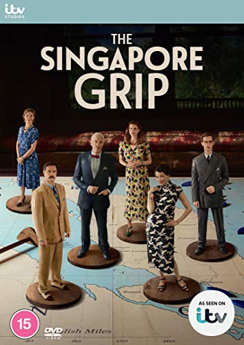 DVD cover for "The Singapore Grip" featuring figurines on a map.