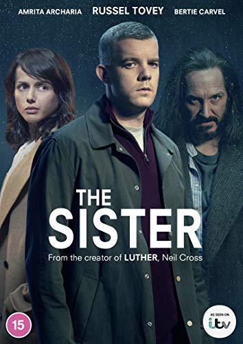 DVD cover for “The Sister” featuring three serious-looking people.