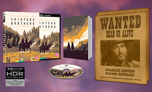 “The Sisters Brothers” limited edition 4K Blu-ray with western-themed packaging.