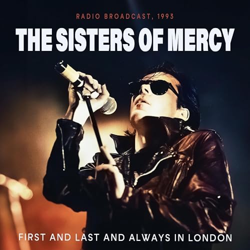 CD cover: The Sisters of Mercy singer performing with a microphone.