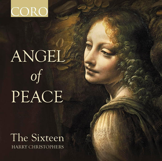 CD cover: painting of an angel’s face with text “Angel of Peace”.