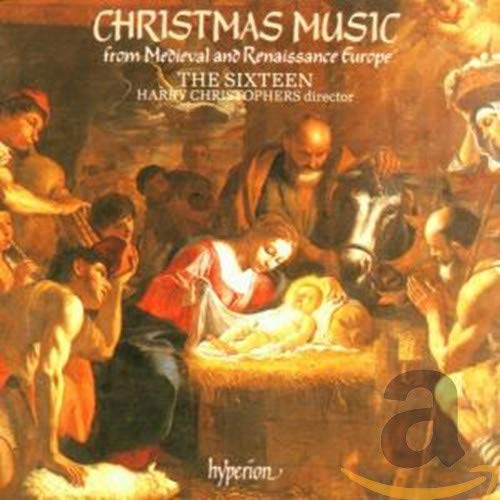 CD cover featuring a nativity scene with medieval and Renaissance art style.