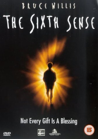 DVD cover for "The Sixth Sense" featuring a silhouetted boy in light.