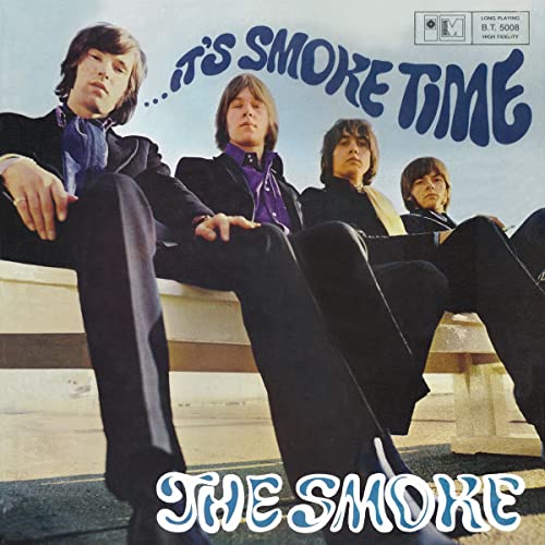 Album cover for The Smoke’s “It’s Smoke Time” featuring four young men.