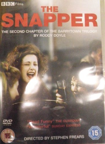DVD cover for “The Snapper” featuring a woman with a surprised expression.