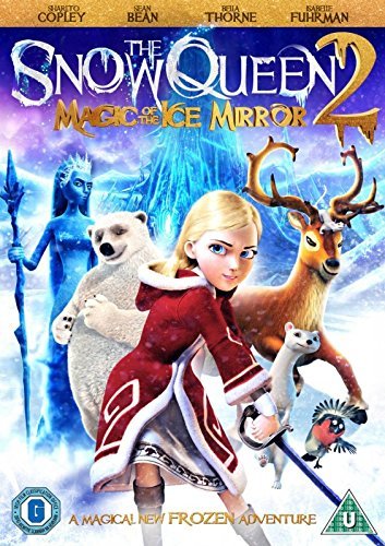 DVD cover for The Snow Queen 2 featuring a girl, polar bear, and reindeer.