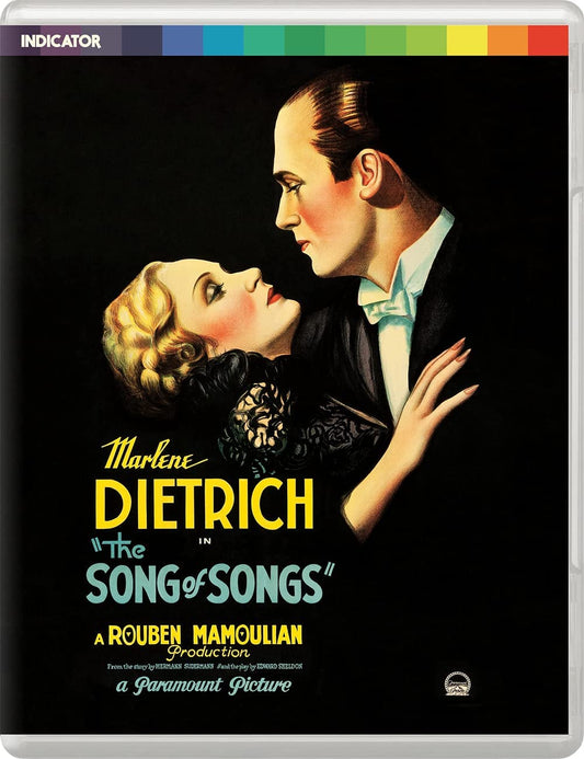 Marlene Dietrich and Brian Aherne in "The Song of Songs" film poster.