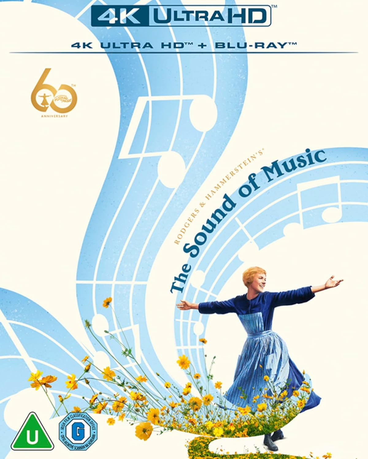 The Sound of Music 4K Ultra HD and Blu-ray cover featuring Maria in a meadow.