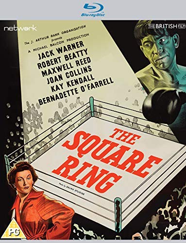 Blu-ray cover art for The Square Ring featuring a boxer, woman, and boxing ring.