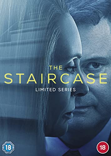 DVD cover for "The Staircase" featuring faces in cool blue tones.