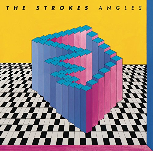 “Angles” album cover by The Strokes, featuring an abstract, colorful cube.
