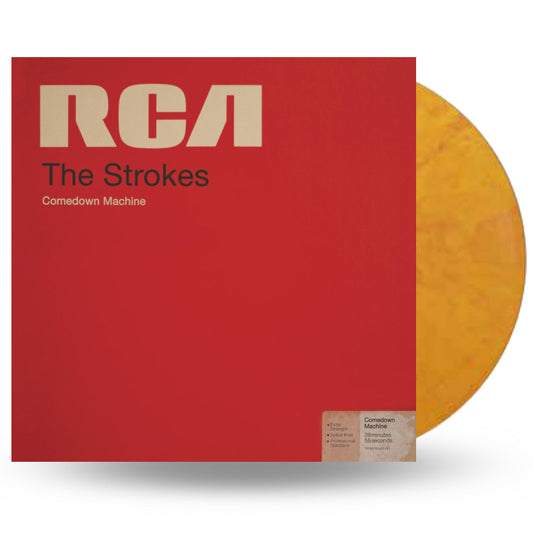 The Strokes’ “Comedown Machine” LP with marbled yellow and red vinyl.