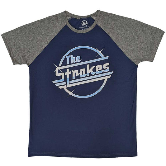 Raglan t-shirt with The Strokes "OG Magna" album cover graphic, size XX-Large.