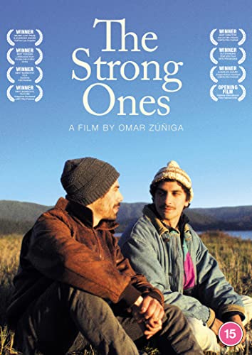 DVD cover for "The Strong Ones" featuring two men in a landscape.