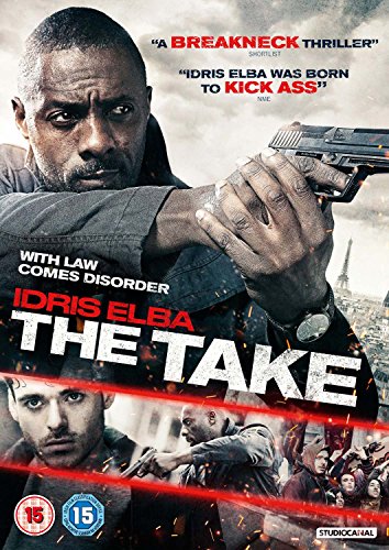 DVD cover for "The Take" featuring Idris Elba holding a gun with action scenes.